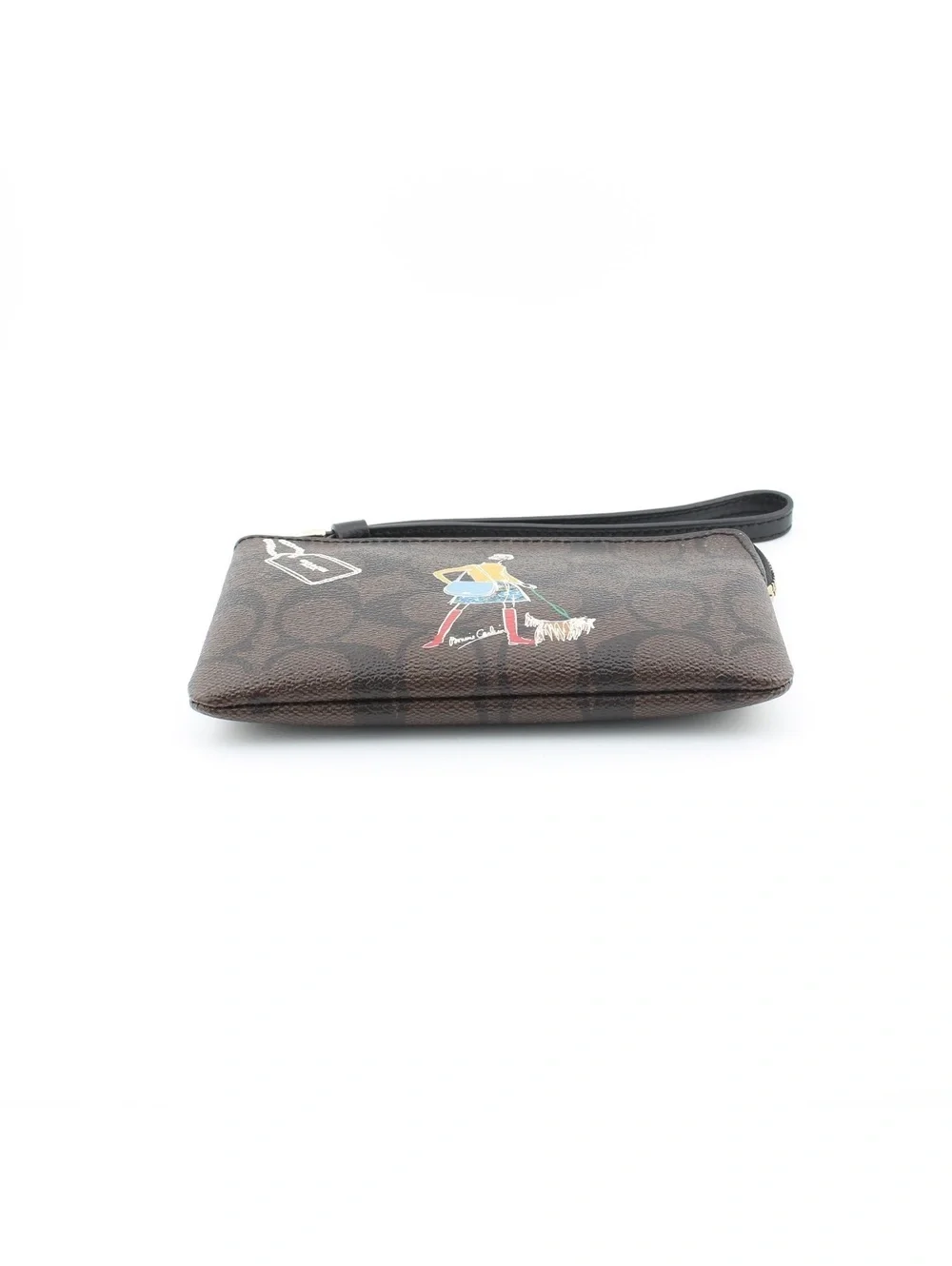 Coach Signature Bonnie Cashin Print Corner Zip Wristlet